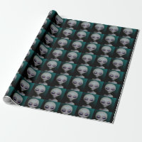 Alien Wrapping Paper 