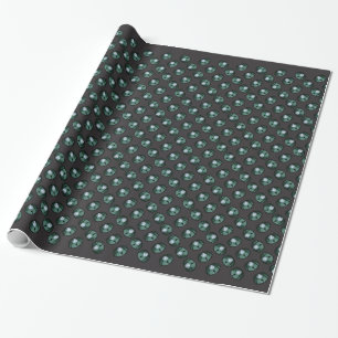 Alien Wrapping Paper Cute ET Grey Christmas Paper