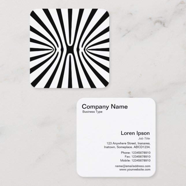 Alien Xebra Square Business Card (Front/Back)