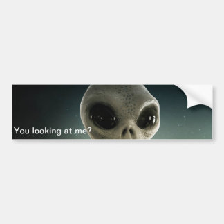 Alien, "You looking at me?" Car Sticker. Bumper Sticker