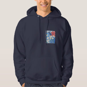 Alienated Soul Daisies Paying Attention /Flag Hoodie