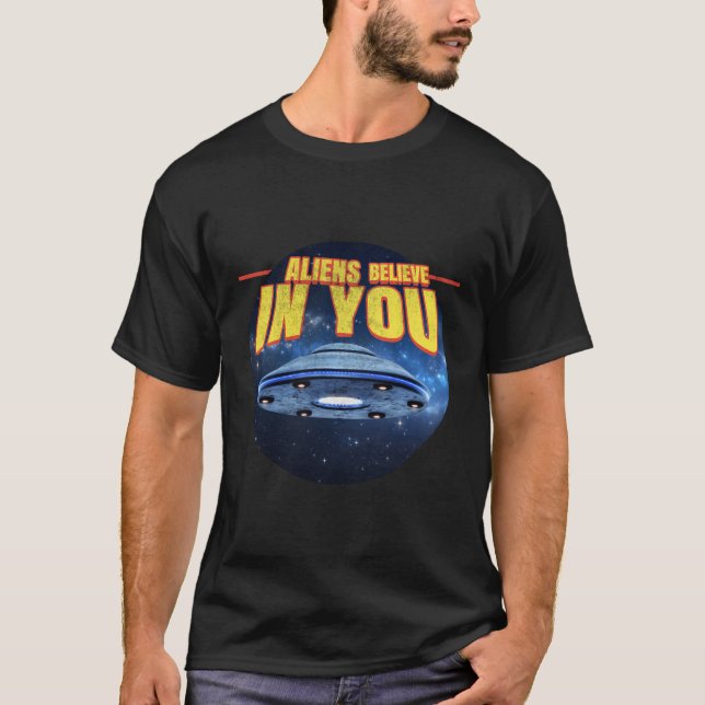 Aliens Alien Ufo T-Shirt (Front)