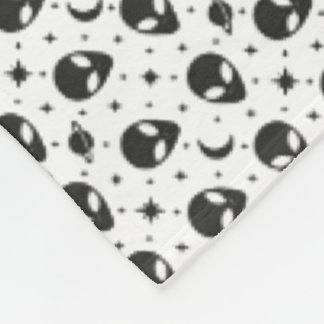 Aliens and Stars Fleece Blanket