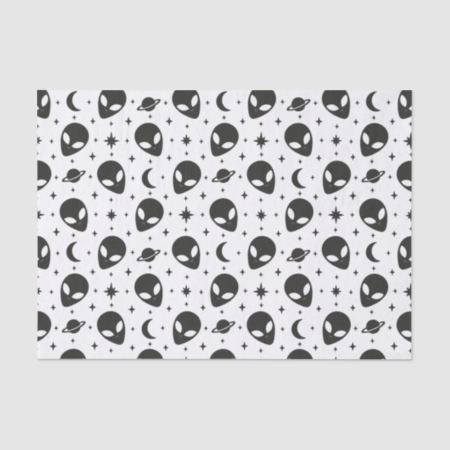 Aliens and Stars Tissue Paper (Front)