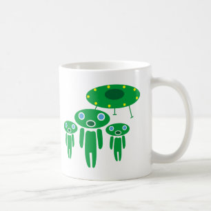 Aliens arrival coffee mug