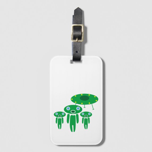Aliens arrival luggage tag (Front Vertical)