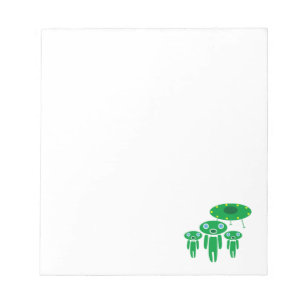 Aliens arrival notepad