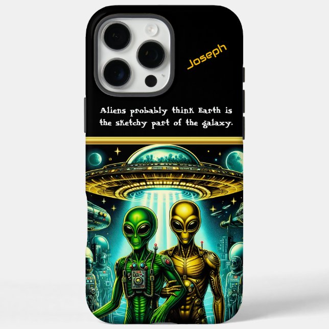 Aliens at Area 51 Night Sky Case-Mate iPhone Case (Back)