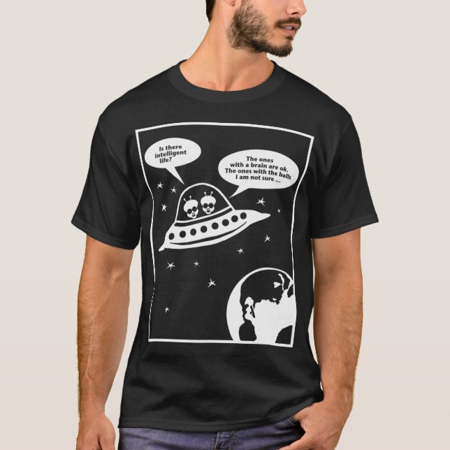 Aliens Auf Der Suche Nach Intelligentem Leben  (Ge T-Shirt (Front)