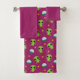 Aliens Bath Towel Set