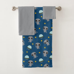 Aliens Bath Towel Set