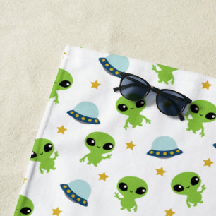 Aliens Beach Towel