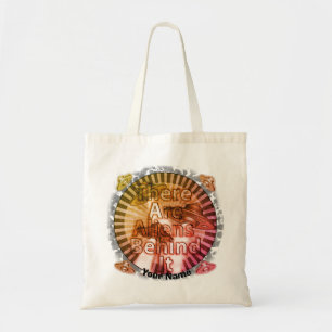Aliens behind It  tote bag