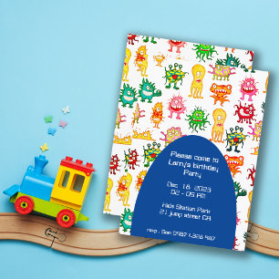 Aliens Birthday Party Invitation