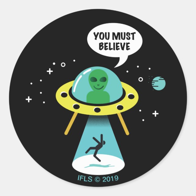 Aliens Classic Round Sticker (Front)