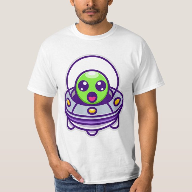 Aliens Cute Aliens Funny Aliens T-Shirt (Front)