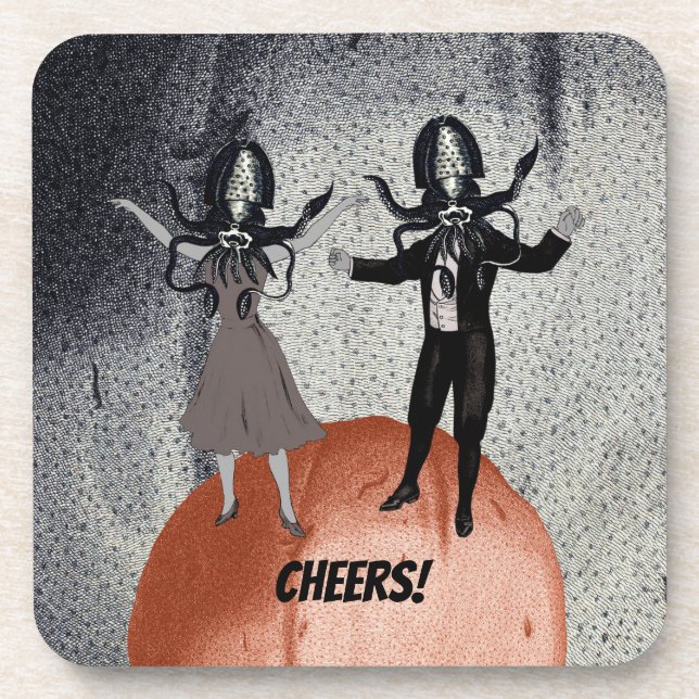 Aliens dance celebration coaster (Front)