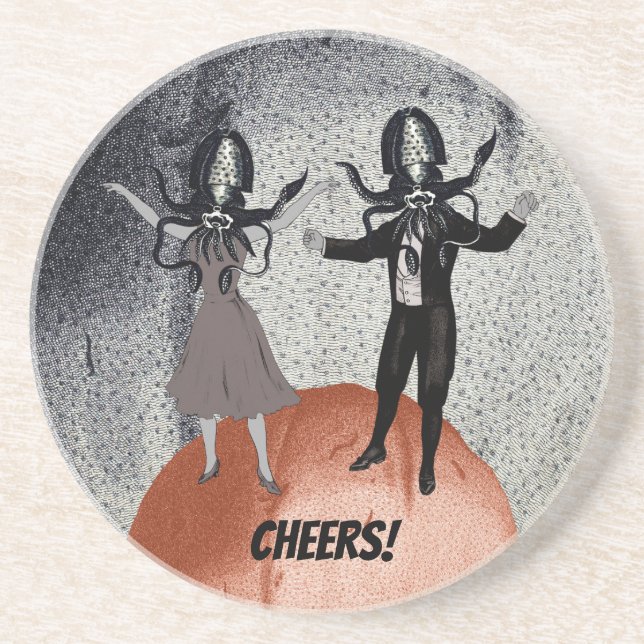 Aliens dance celebration coaster (Front)