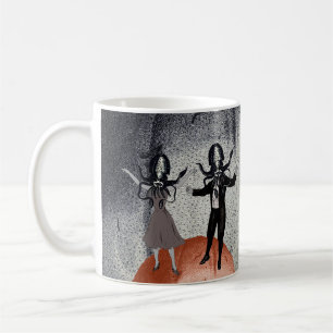 Aliens dance celebration coffee mug