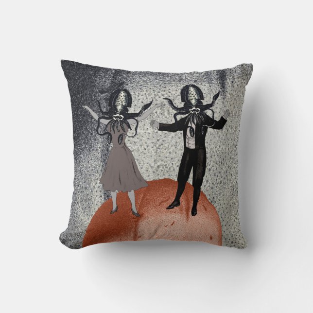 Aliens dance celebration cushion (Front)