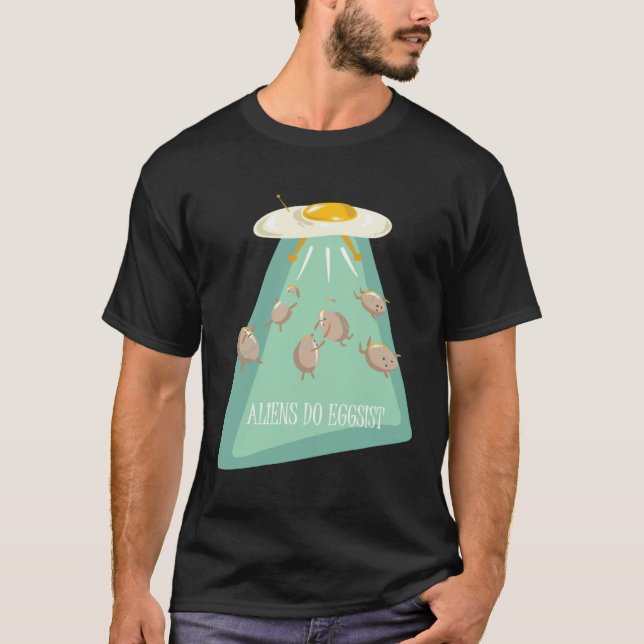 Aliens Do Eggsist  Alien Ship  Kids Boys Girls T-Shirt (Front)