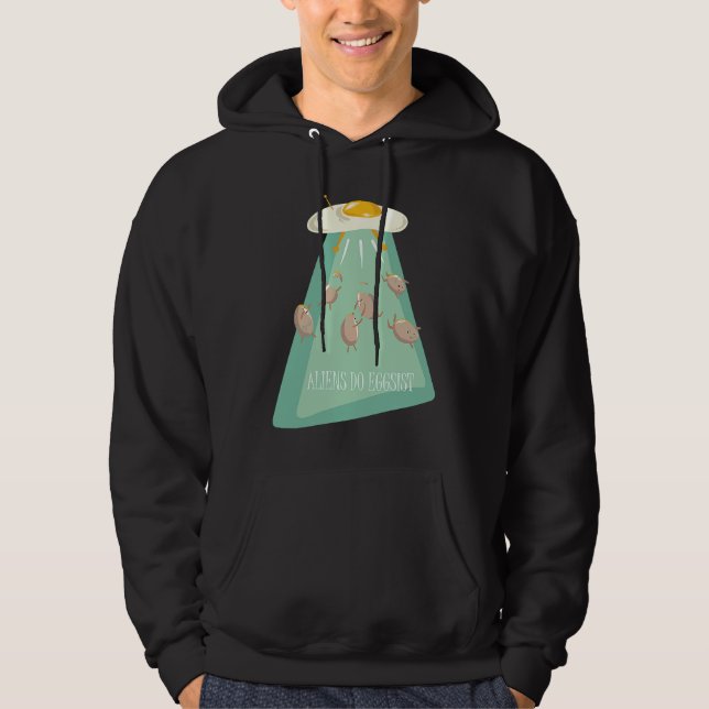 Aliens Eggs Ship  Alien Saying  for Kids Youth Hoodie (Front)