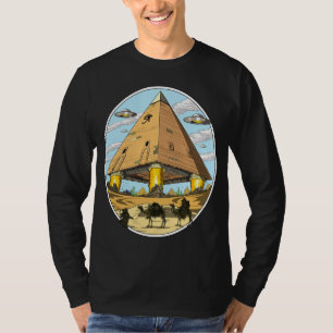 Aliens Egyptian Pyramids UFO Conspiracy Annunaki T-Shirt