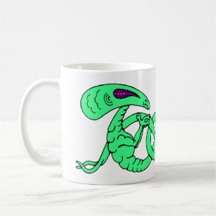 Aliens Entwined (Aliens and Celtic Knot) Coffee Mug