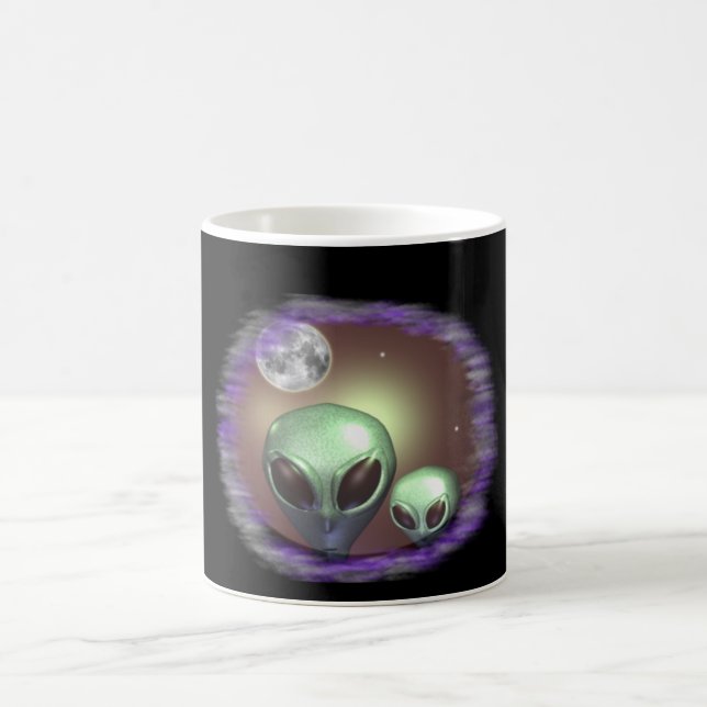 Aliens greys coffee mug (Center)