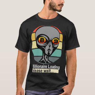 Aliens Head Cryptocurrency Trader Futures Funny Bi T-Shirt