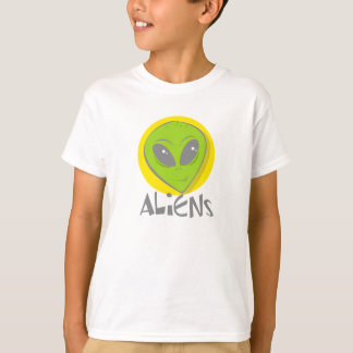 Aliens Head T-Shirt