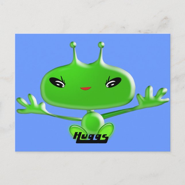 Aliens Huggs Postcard (Front)