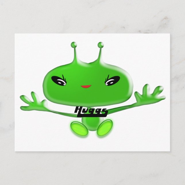 Aliens Huggs Postcard (Front)