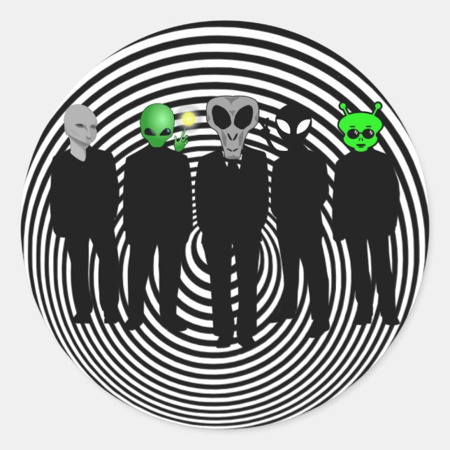 Aliens in Black stickers (Front)