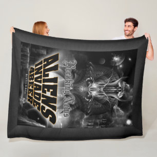 Aliens Invade 4 Beer Galaxy Attack Fleece Blanket