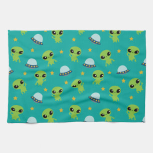 Aliens Kitchen Towel
