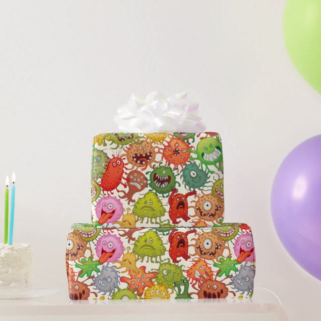 Aliens n' Monsters Wrapping Paper (Party Gifts)