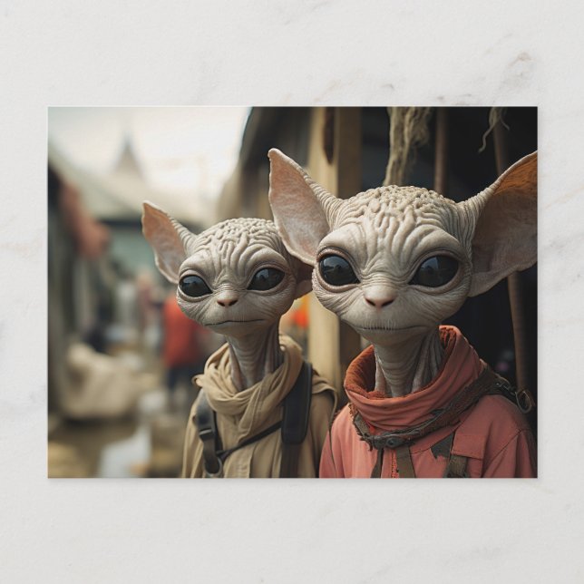 Aliens Next Door: Cool Cats Postcard (Front)