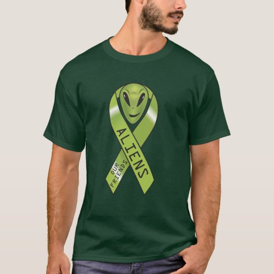 Aliens - our friends ribbon T-Shirt