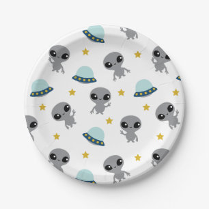 Aliens Paper Plates