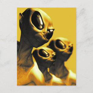 Aliens Postcard