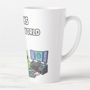 Aliens Run the World Latte Mug