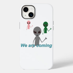 Aliens showing "like" gesture Case-Mate iPhone 14 plus case