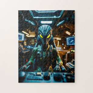 Alien's space craft jigsaw puzzle