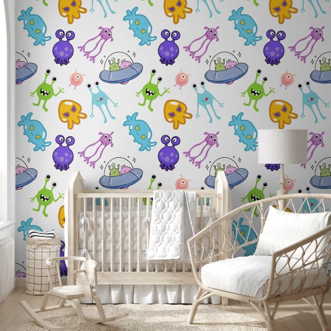 Aliens Space Fun Kids Wallpaper (Kids)
