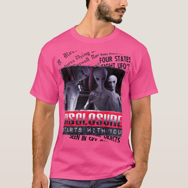 Aliens Ufo Disclosure T-Shirt (Front)