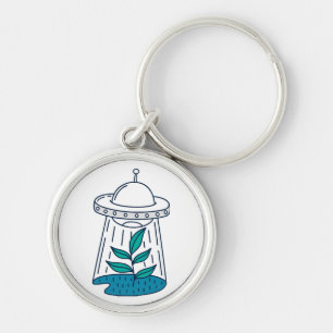 Aliens UFO Key Ring