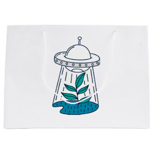 Aliens UFO Large Gift Bag