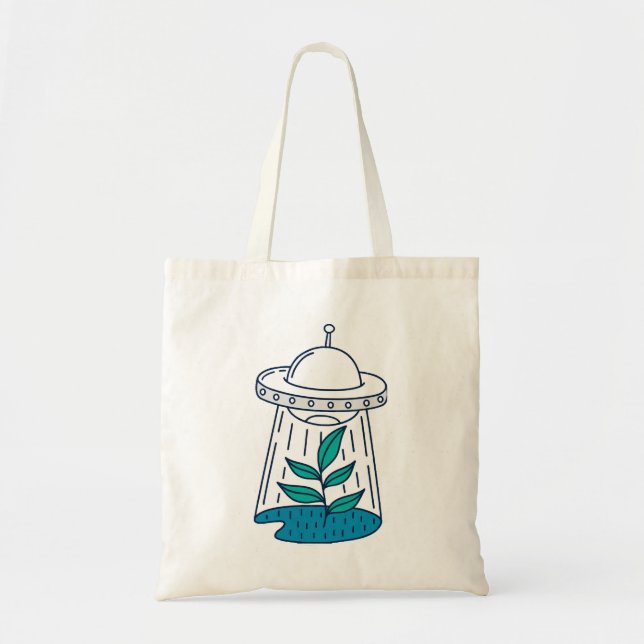 Aliens UFO Tote Bag (Front)