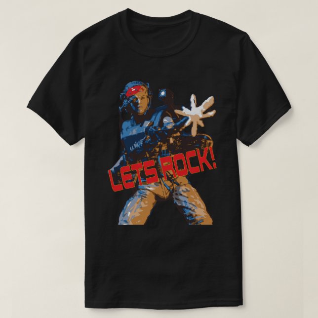 Aliens Vasquez LETS ROCK! Essential T-Shirt (Design Front)